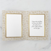 "Oh Come Let Us Adore Him" Nativity Christmas Karte (Innenseite)