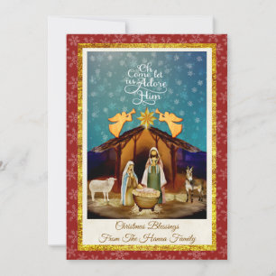 "Oh Come Let Us Adore Him" Weihnachten Geburt Jesu