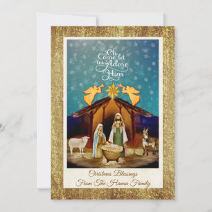 "Oh Come Let Us Adore Him" Weihnachten Geburt Jesu