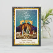 "Oh Come Let Us Adore Him" Weihnachten Geburt Jesu (Stehend Vorderseite)