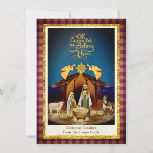 "Oh Come Let Us Adore Him" Weihnachten Geburt Jesu