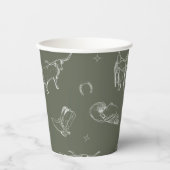 Oh Cowboy Baby Showups Pappbecher (Vorderseite)