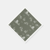 Oh Cowboy Cocktail Napkin Serviette (Ecke)