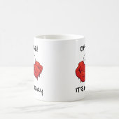 Oh Crab Es ist Montag Kaffeetasse (Mittel)