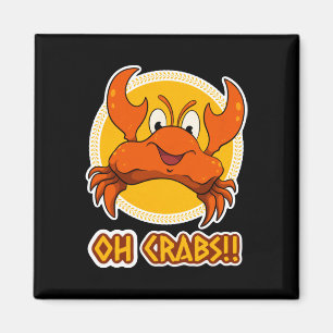 Oh, Crabs! Aufkleber Magnet