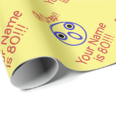Oh Crap 80. Geburtstag Spaß Geschenkpapier (Rolleneckpunkt)