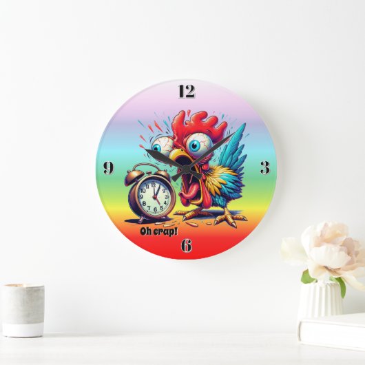 Oh Crap! Große Wanduhr (Zuhause)