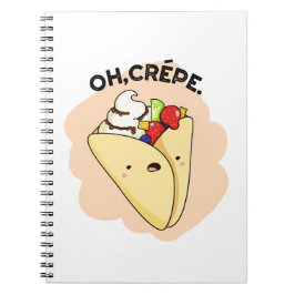 Oh Crepe Funny Food Puff Notizblock