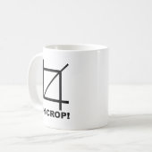 Oh Crop Lustiger Becher Kaffeetasse (Vorderseite Links)