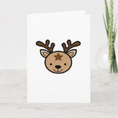 Oh Cute Deer Minimal Design Karte (Vorderseite)