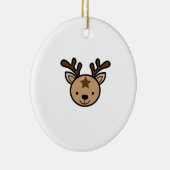 Oh Cute Deer Minimal Design Keramik Ornament (Rechts)