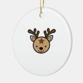 Oh Cute Deer Minimal Design Keramik Ornament (Links)