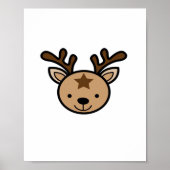 Oh Cute Deer Minimal Design Poster (Vorne)