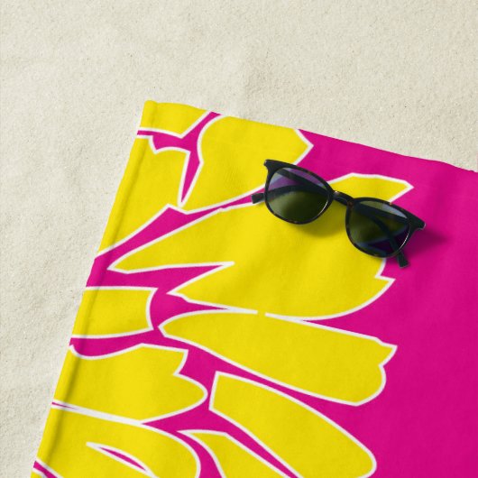 Oh Dahlia! Strandtuch (Beispiel)