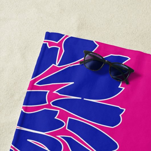 Oh Dahlia! Strandtuch (Beispiel)