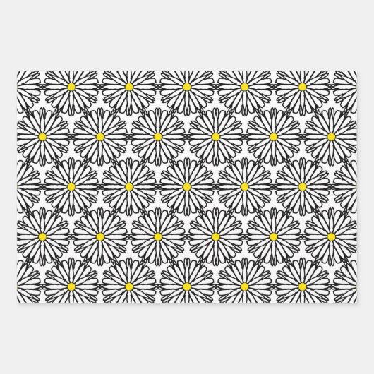 Oh Daisy Geschenkpapier Set (Vorderseite)