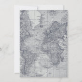 "Oh, danke!" Adventure Travel Map Kinderdusche Dankeskarte (Rückseite)