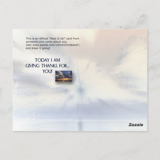 Oh, danke postkarte (Rückseite)