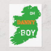 Oh Danny Boy St Paddys Day cool Eire Map Postkarte (Vorderseite)
