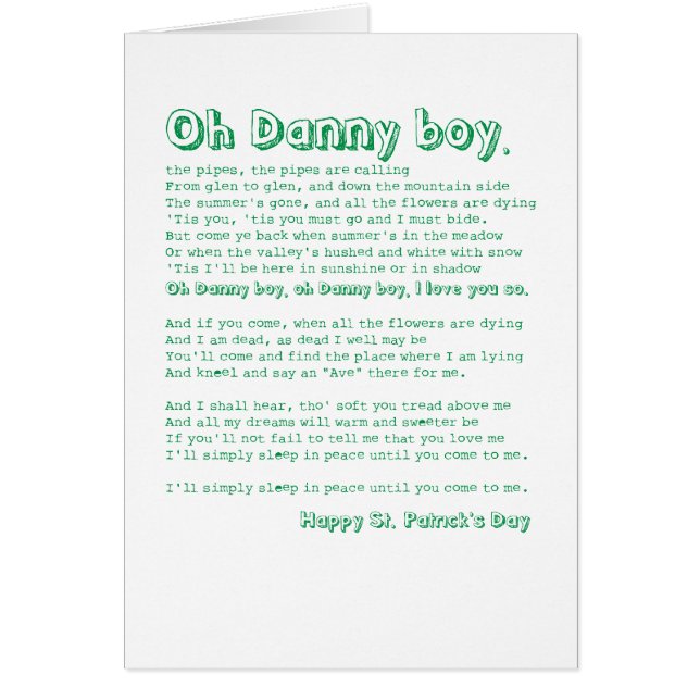 Oh Danny-Junge! (Vorne)