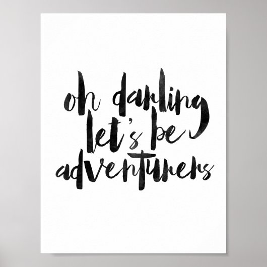Oh, Darling, wir werden Abenteurer Poster (Vorne)