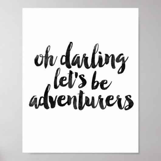 Oh, Darling, wir werden Abenteurer Poster (Vorne)