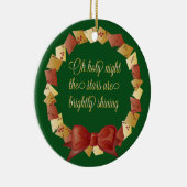 Oh, das Design der heiligen Nacht-Texte Keramik Ornament (Rechts)