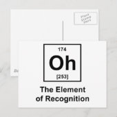 Oh! Das Element der Erkennung Postkarte (Vorne/Hinten)