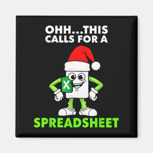 Oh, das erfordert eine Tabelle Excel Weihnachten C Magnet