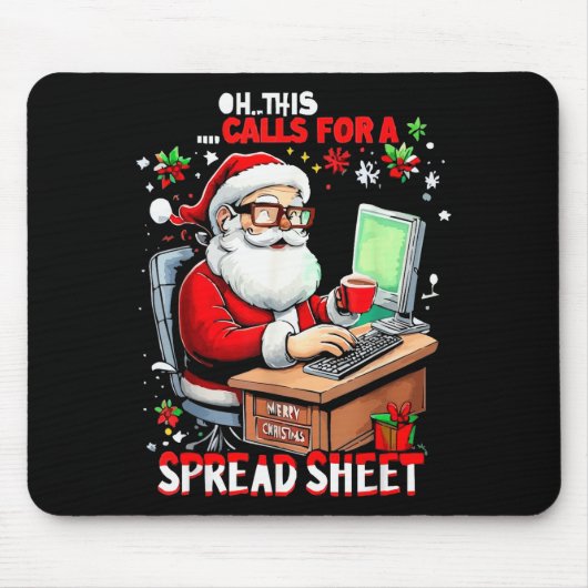 Oh, das erfordert eine Tabelle, lustiger Excel Chr Mousepad (Vorne)
