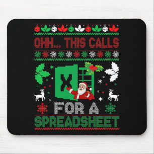Oh, das erfordert einen Tabellenkalkulations-Weihn Mousepad
