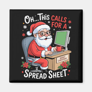 Oh, das erfordert einen Weihnachtsmann mit Tabelle Magnet