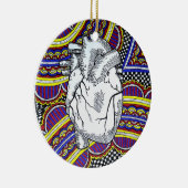 Oh das Herz Keramik Ornament (Rechts)