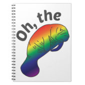 Oh, das Hue Manatee Notebook Notizblock (Vorderseite)