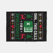 Oh, das ist ein Fall für ein Weihnachts-Tabellenbl Fleecedecke (Vorderseite (Horizontal))
