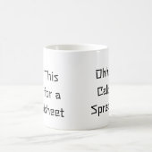 Oh, das ist ein Fall für eine Tabelle, Excel-Held  Kaffeetasse (Mittel)