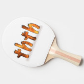 Oh, das. tischtennis schläger (Seitenansicht)