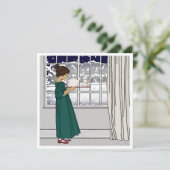 "Oh, das Wetter draußen ist furchtbar..." (Stehend Vorderseite)