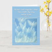 Oh, dass ich Flügel hatte wie eine Taube Psalm 55: Karte (Gelbe Blume)