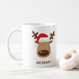 Oh Dear Funny Reindeer Holiday for families  Kaffeetasse