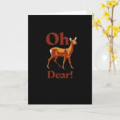 Oh Dear Trendy Clean Design Karte (Gelbe Blume)