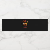 Oh Dear Trendy Clean Design Wasserflaschenetikett (Einzelnes Label)