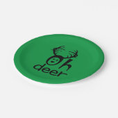 Oh Deber - Weihnachts-Party-Papier-Teller Pappteller (Schrägansicht)