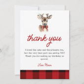 Oh Dee Christmas Deer Birthday Danke, dass ihr Kar Einladung (Vorderseite)