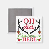 Oh Dee Christmas Magnet (Vorderseite/Rückseite)