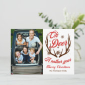 Oh Dee ein anderes Jahr Weihnachten Einladung (Stehend Vorderseite)