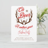 Oh Dee ein anderes Jahr Weihnachten Einladung (Stehend Vorderseite)