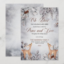 Oh Dee rustikale Winter Blumenfrieden und Liebe