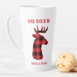 Oh Dee Was für ein Jahr Buffalo Karierte Ferien Milchtasse