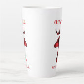 Oh Dee Was für ein Jahr Buffalo Karierte Ferien Milchtasse (Vorderseite)
